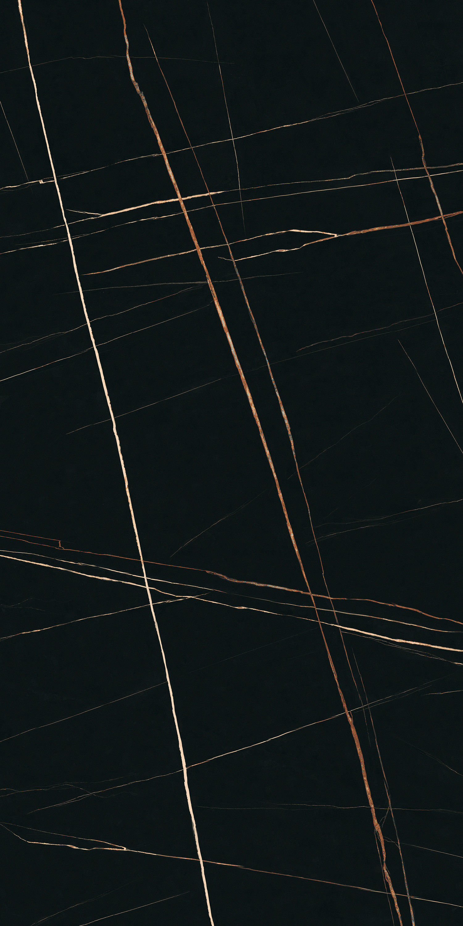 Laurent Black Gold Matt Спеченный камень 1200x2400x6 Delfone