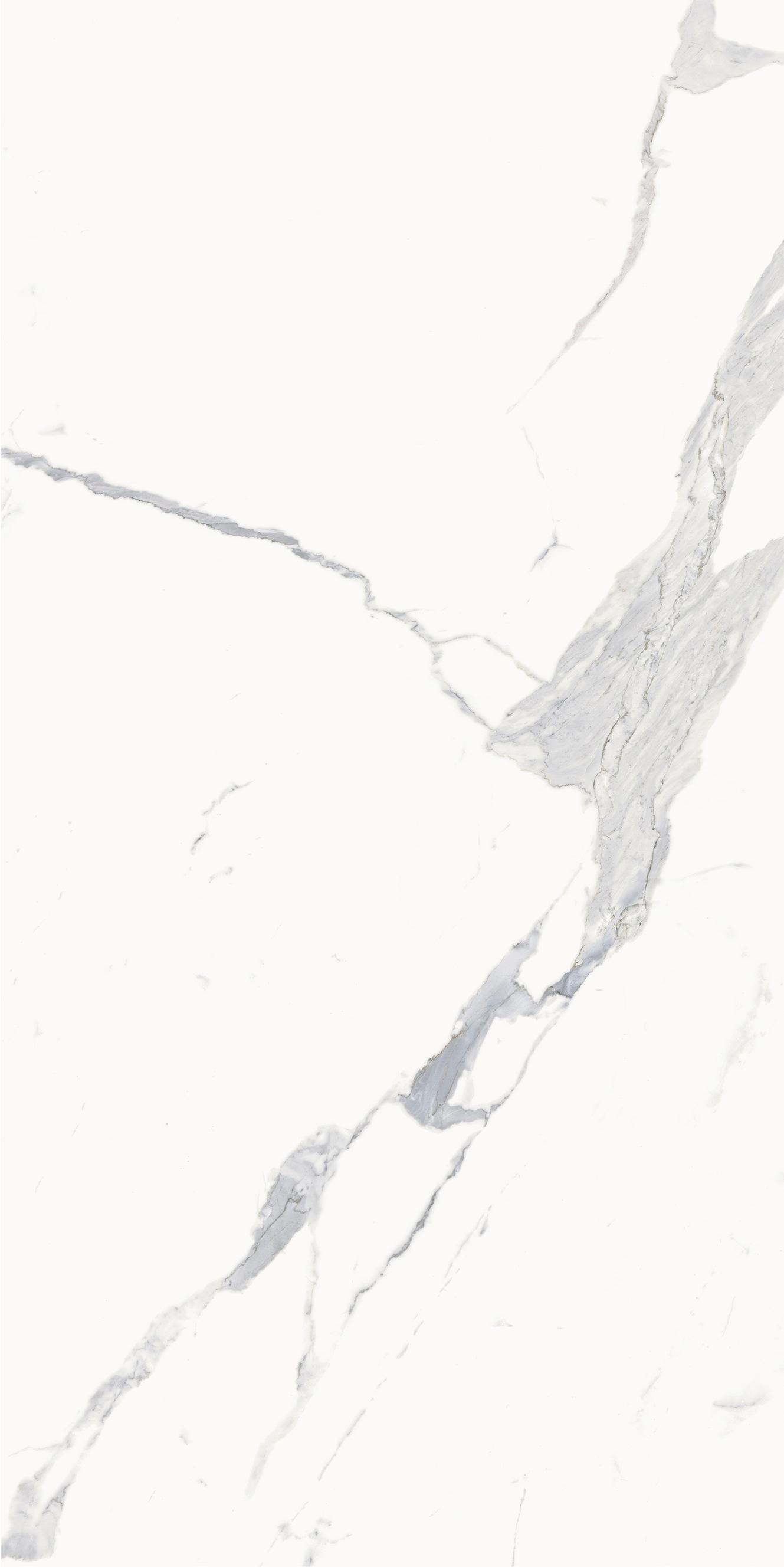 610015000683 Stellaris Statuario White Lux Ret 80x160 Italon