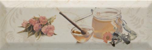 Decor Bonjour Miel Marfil 10x30 Monopole Ceramica
