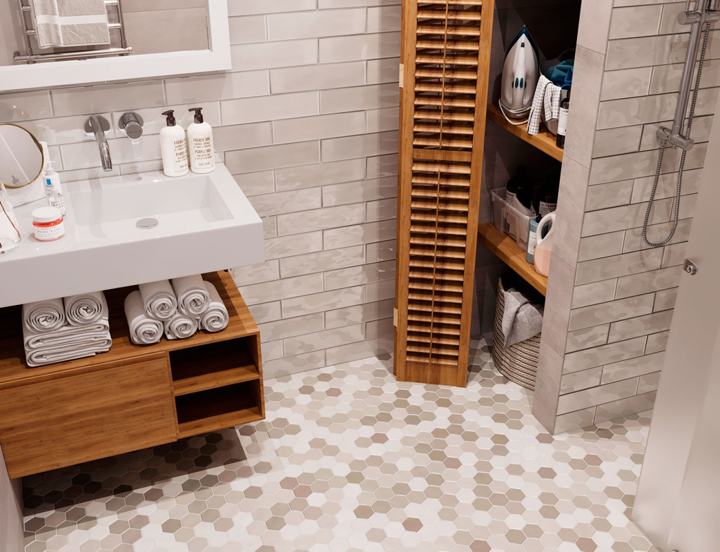 PMWB82223 Carrara Matt 48x48 30.6х30.6х6 StarMosaic
