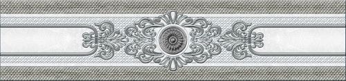 351 Бордюр Eclipse Grey Центр 7x30 Eurotile Ceramica