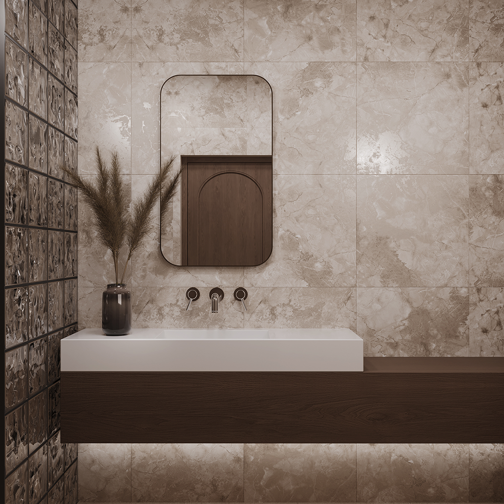 CR6017-A Micado Crema Carving 60x60 Arcadia Ceramica фото 14