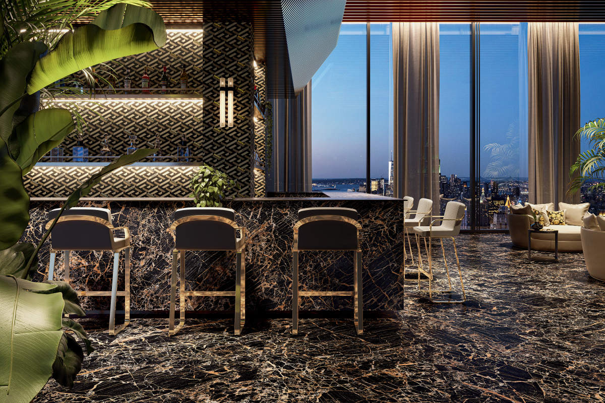 PF60011445 Manifesto La Greca Midi Blue 120x280 Versace (Gardenia Orchidea) фото 3