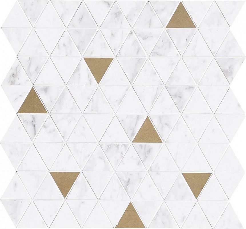 M8H0 Allmarble Wall Altissimo Satin Mosaico Tria 40х43 MARAZZI Italy