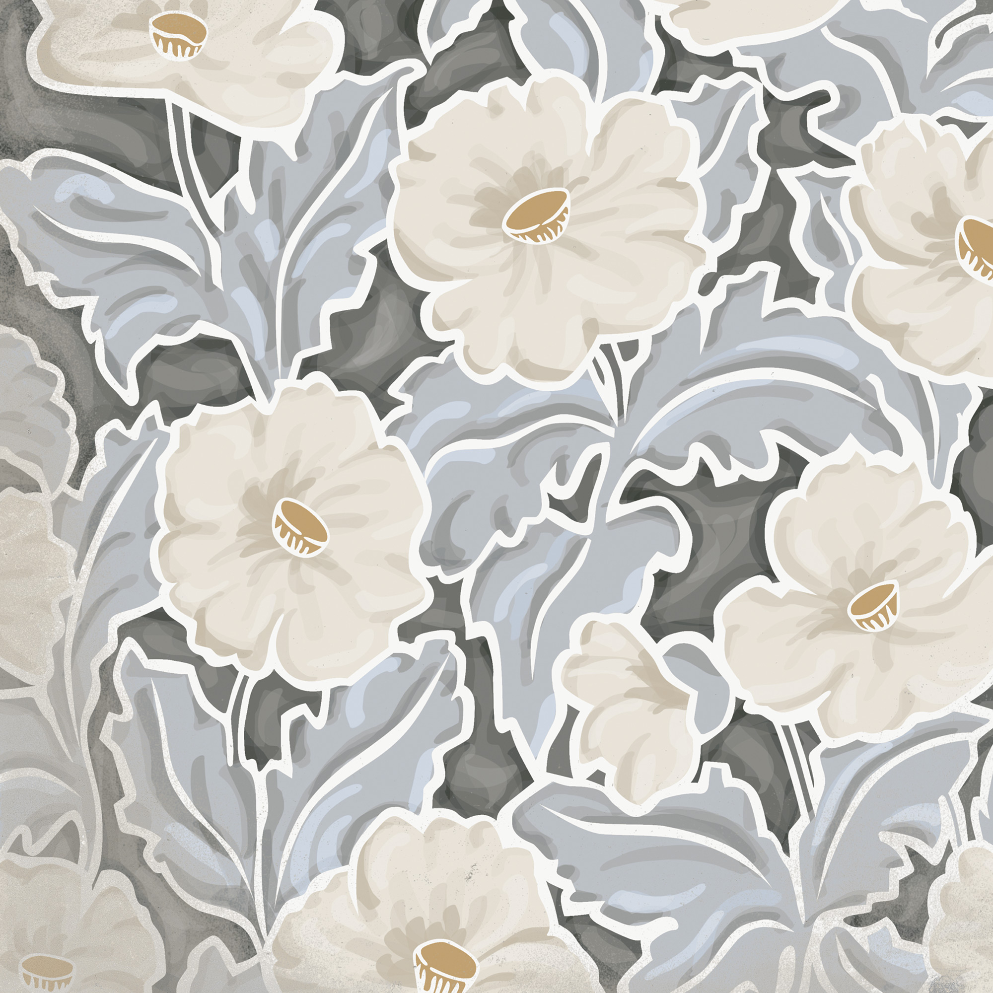 Flore Gris 20x20 (микс) VIVES