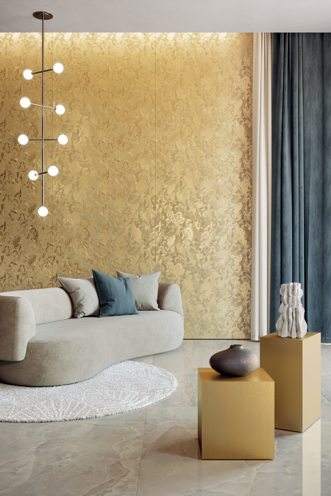 Wonderwall Silver Leaf Natural 3.5 mm 100x300 Kerlite фото 3