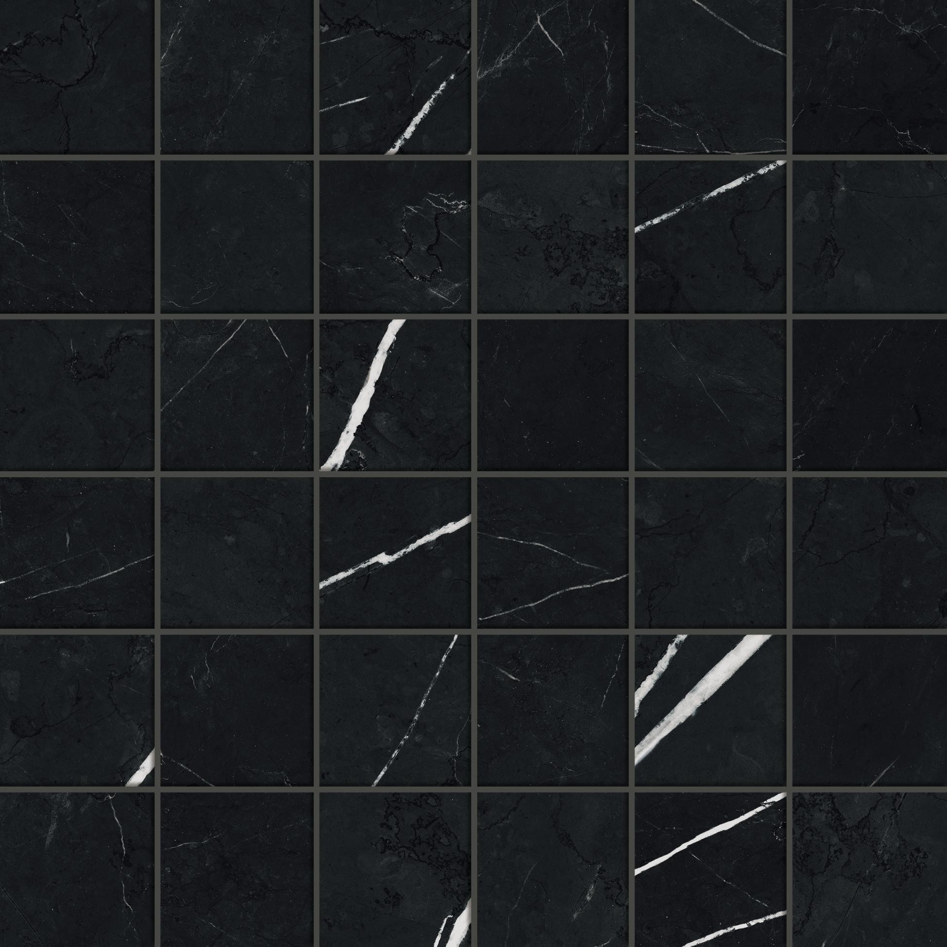610110001055 Forte dei Marmi Elegant Black Mosaic Lap 30x30 Atlas Concorde Russia