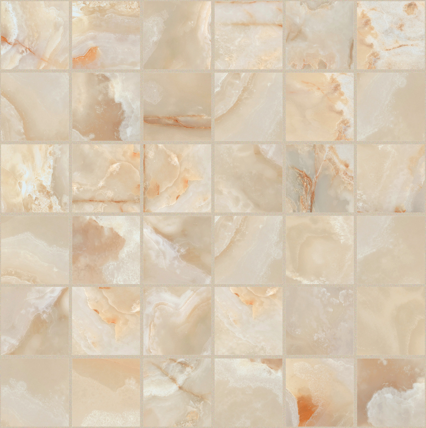 767642 Onyx&More Golden Onyx Glossy Mosaico 5x5 30x30 Casa Dolce Casa