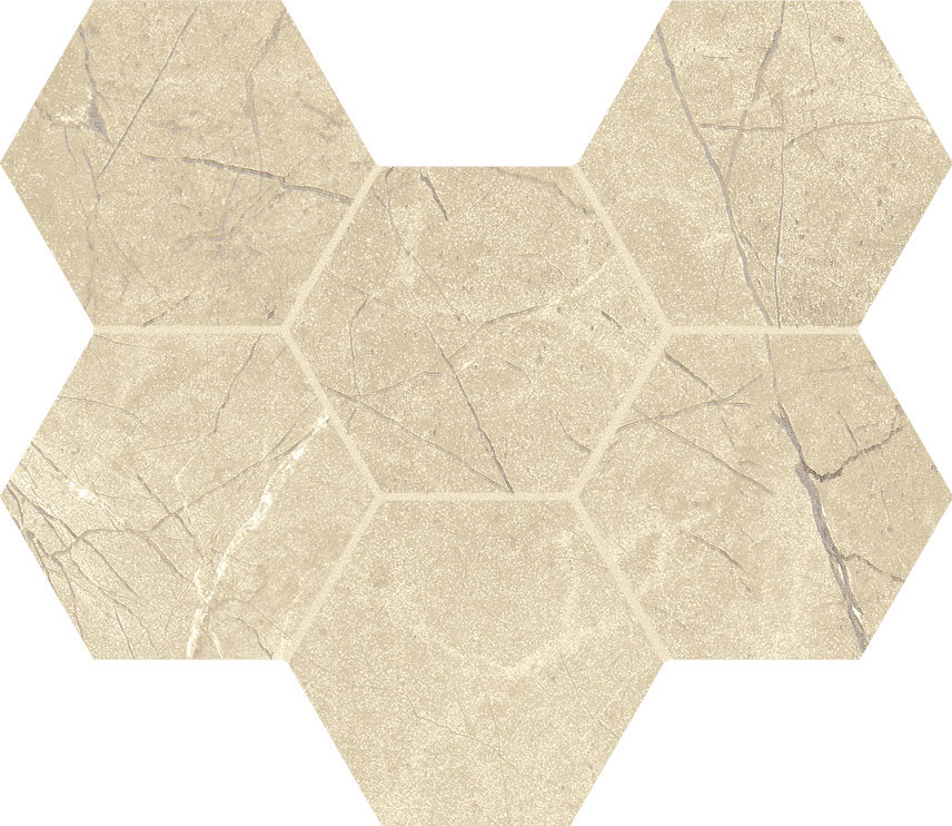 620110000066 Charme Extra Arcadia Mosaico Hexagon 25x29 Italon
