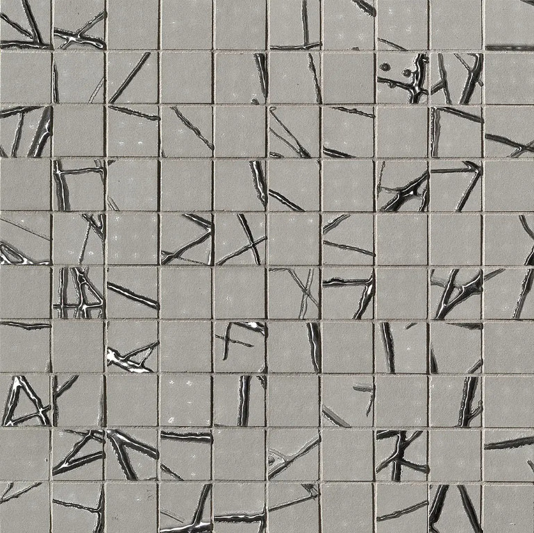 fOMX Rooy Grey Web Mosaico 30x30 FAP Ceramiche