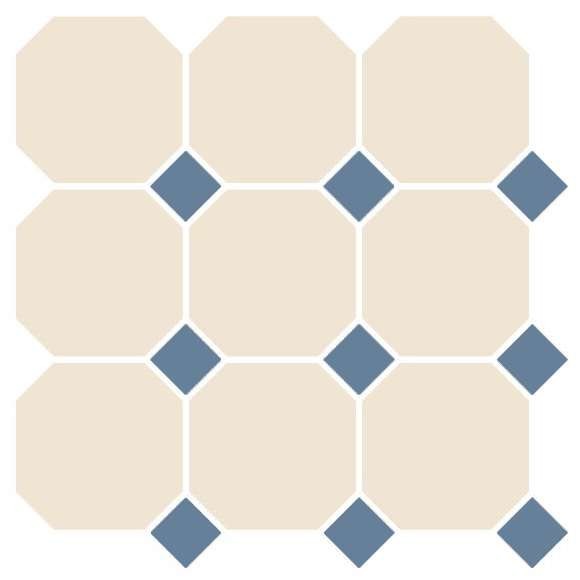4416 OCT11-1Ch White OCTAGON 16/Blue Cobait Dots 11 (лист 30х30 9 штук+вставки) Top Cer