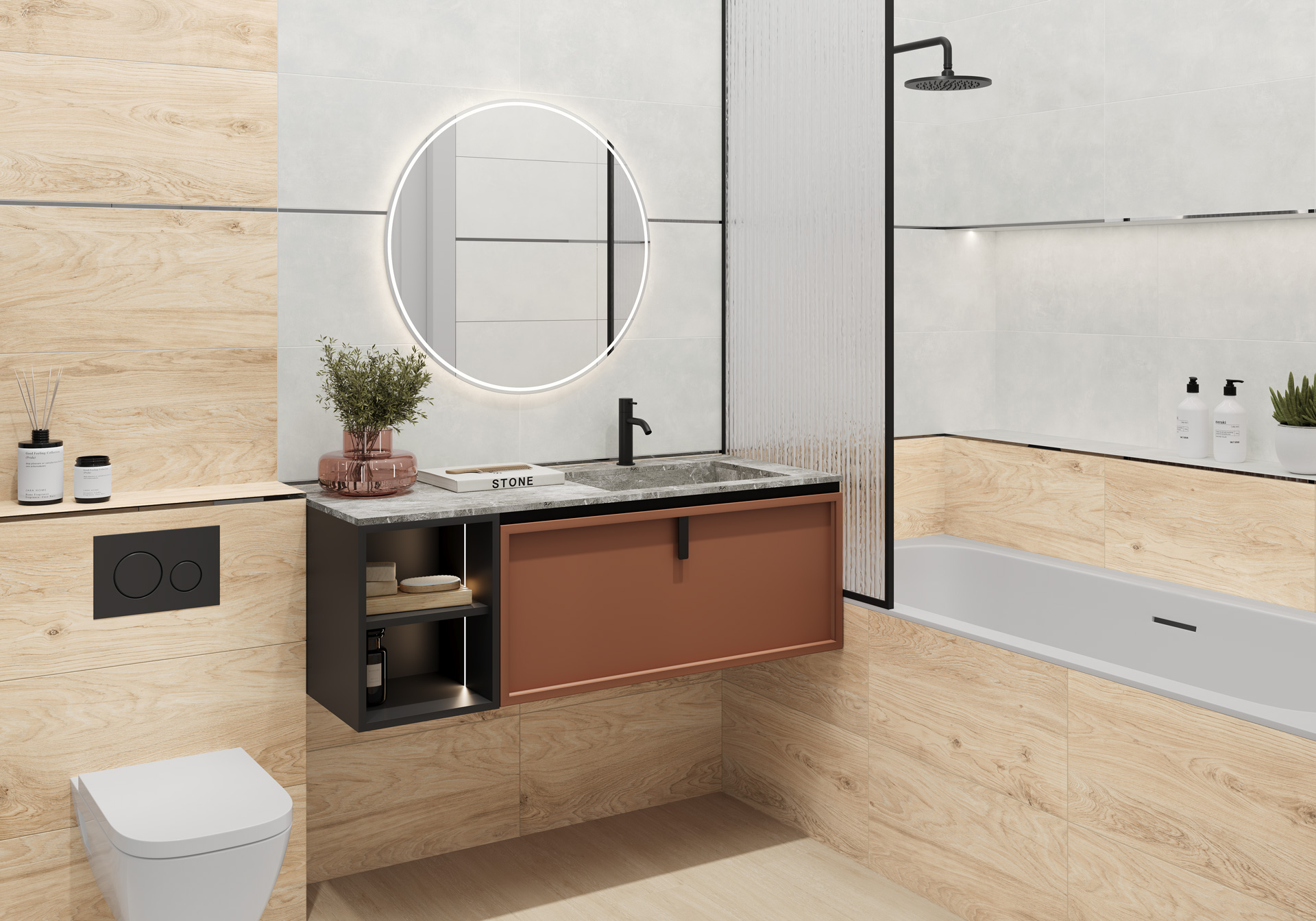 GFU6060SHP70R Sharp матовый карвинг 600x600x9 Alma Ceramica (Уралкерамика) фото 19