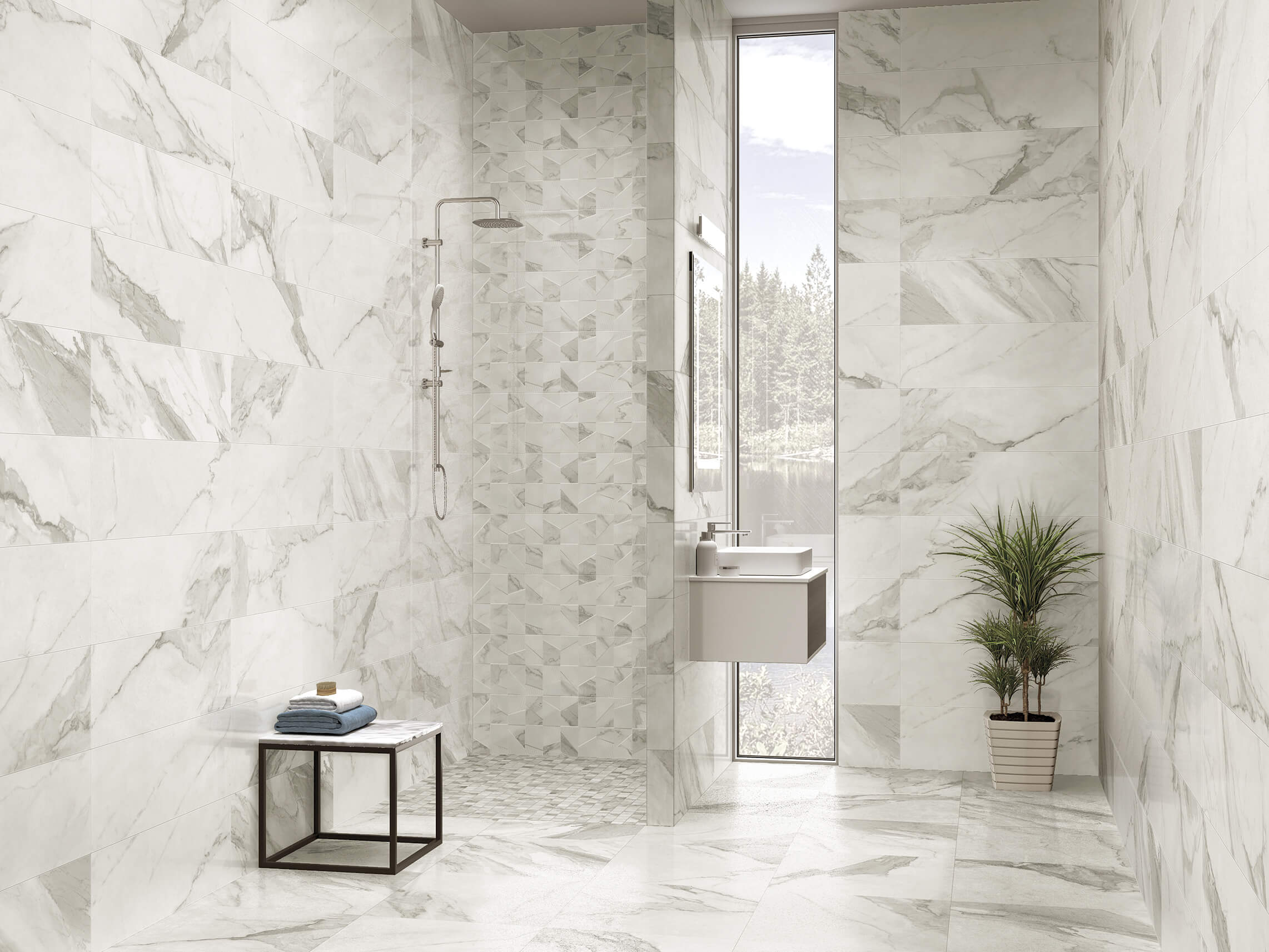 Calacatta Art Silver Artcer