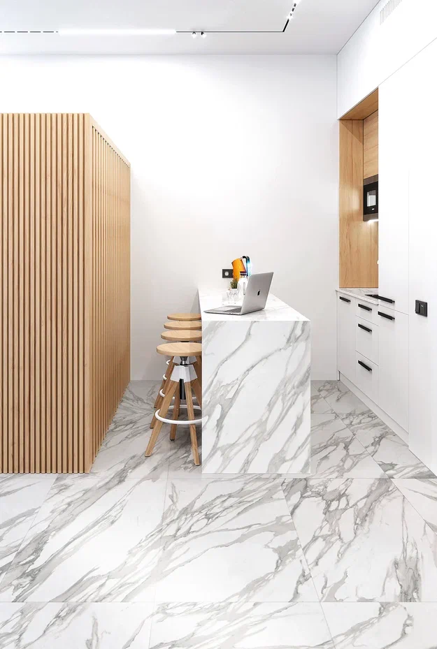 Granite Stone Calacatta Pearl / Гранит Стоун Калакатта Жемчуг LLR 60x60 Idalgo (Идальго)