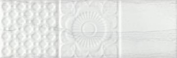 Belvedere Relieve Blanco 10x30 Monopole Ceramica