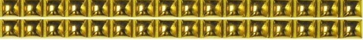 Бусинка Бордюр золото 1.3х25 Роскошная мозаика