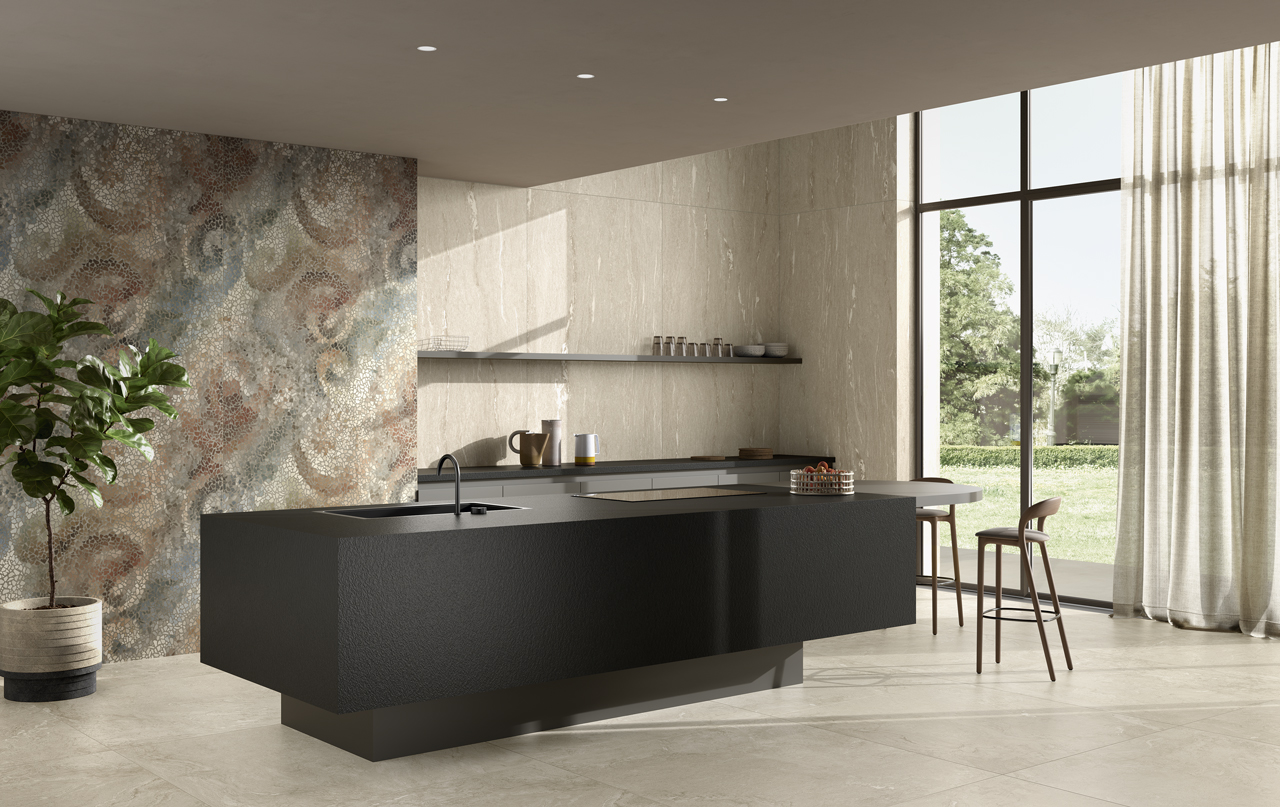 ALP002 Alpine Taupe Vein 3D Texture 60x120 Fondovalle