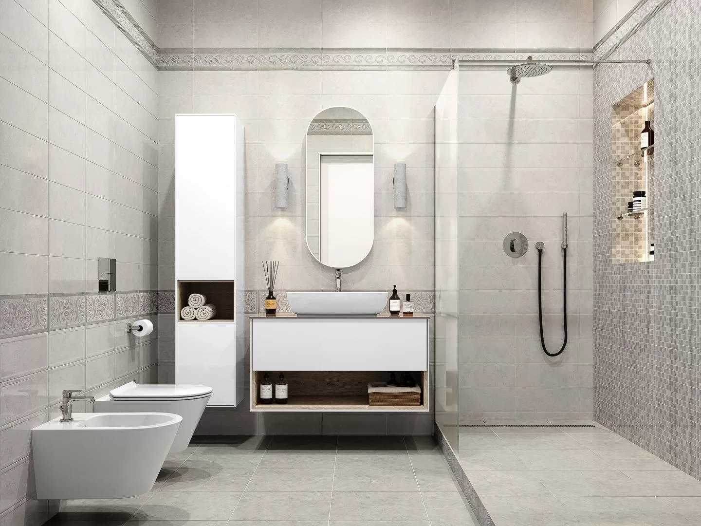 15147 Монсанту серый светлый глянцевый 15х40 Kerama Marazzi фото 29