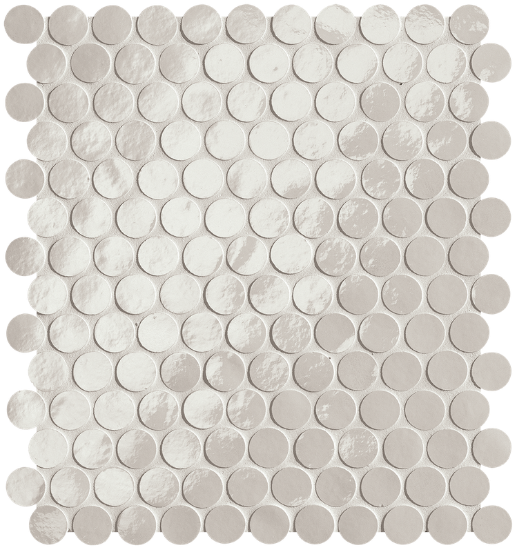 fROI Glim Ghiaccio Round Mosaico Brillante 29,5x32,5 FAP Ceramiche