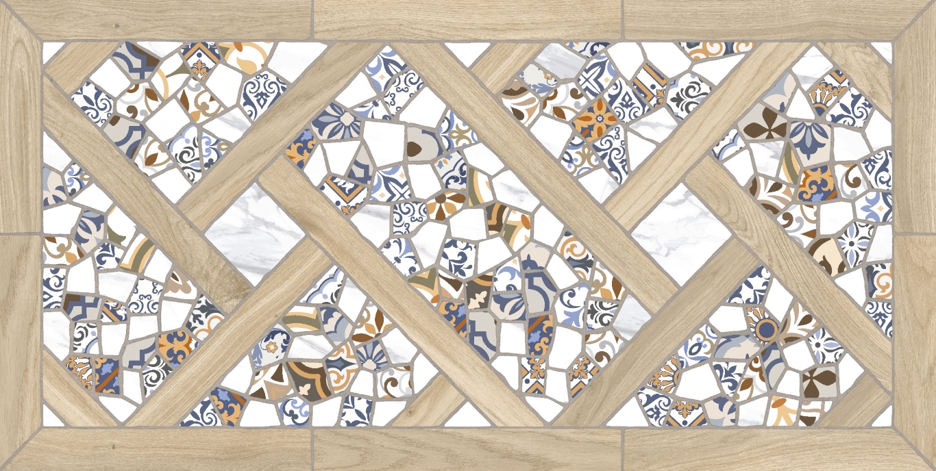 Trencadis Blanco 60x120 Jano Tiles