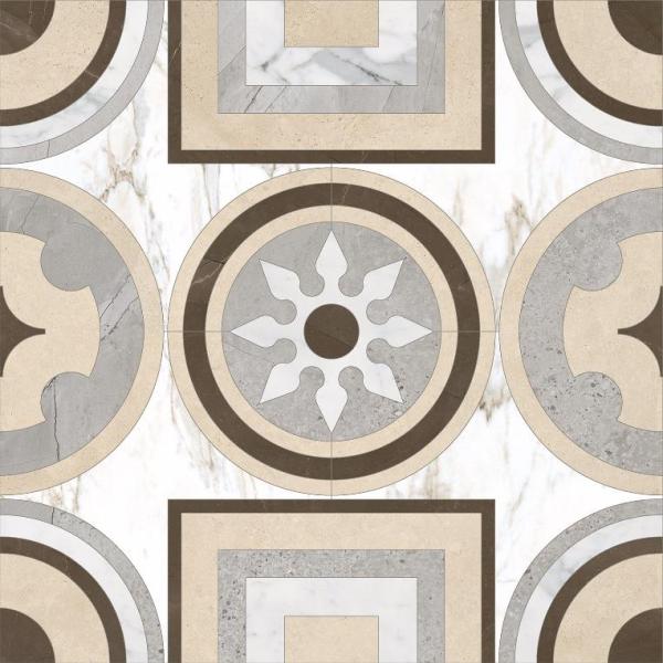 K-1001/LR/d02 MARBLE TREND CALACATTA GOLD D02-CUT LR 60х60 Kerranova