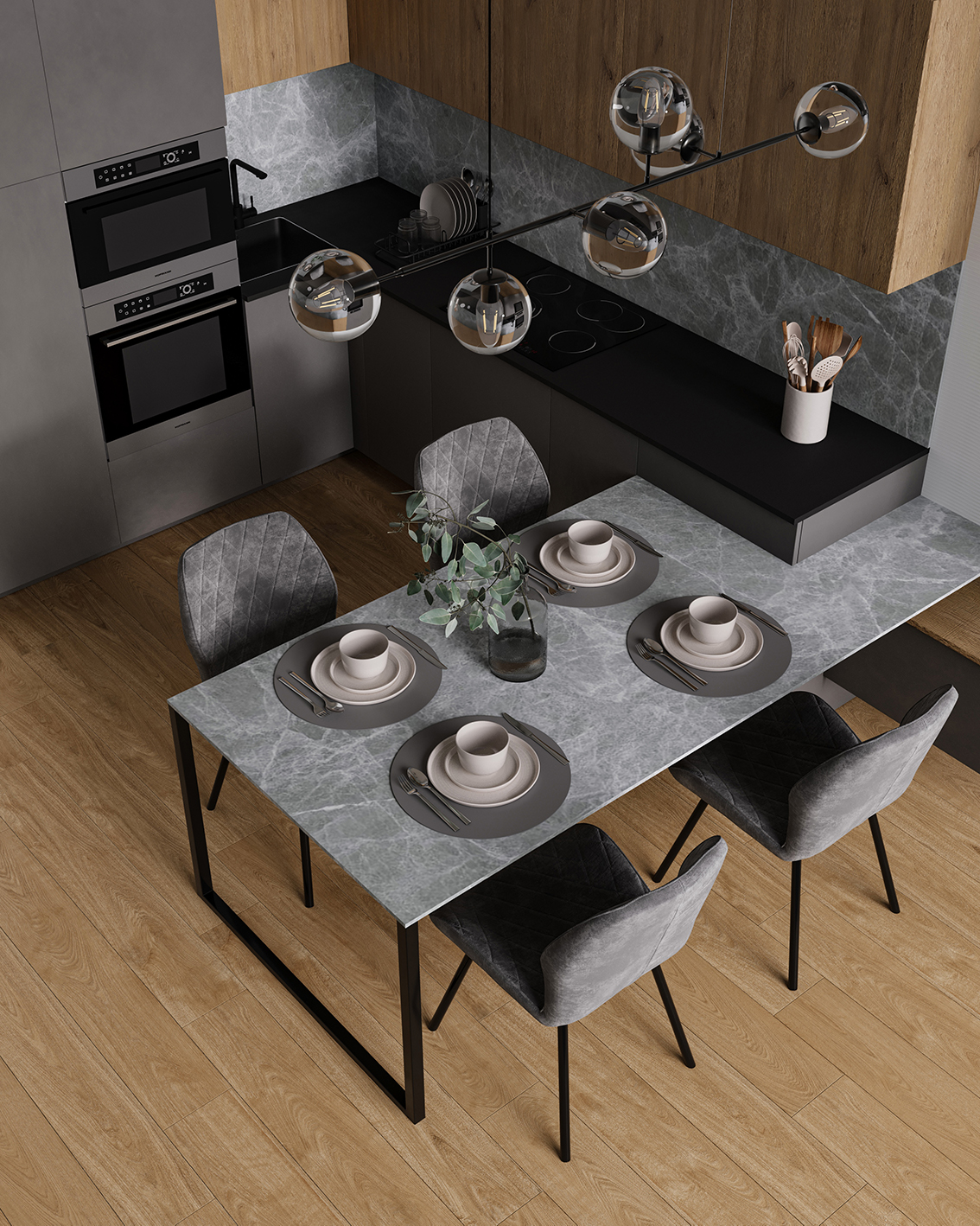 Mono Grey Matt 800х3200х12 StaroSlabs