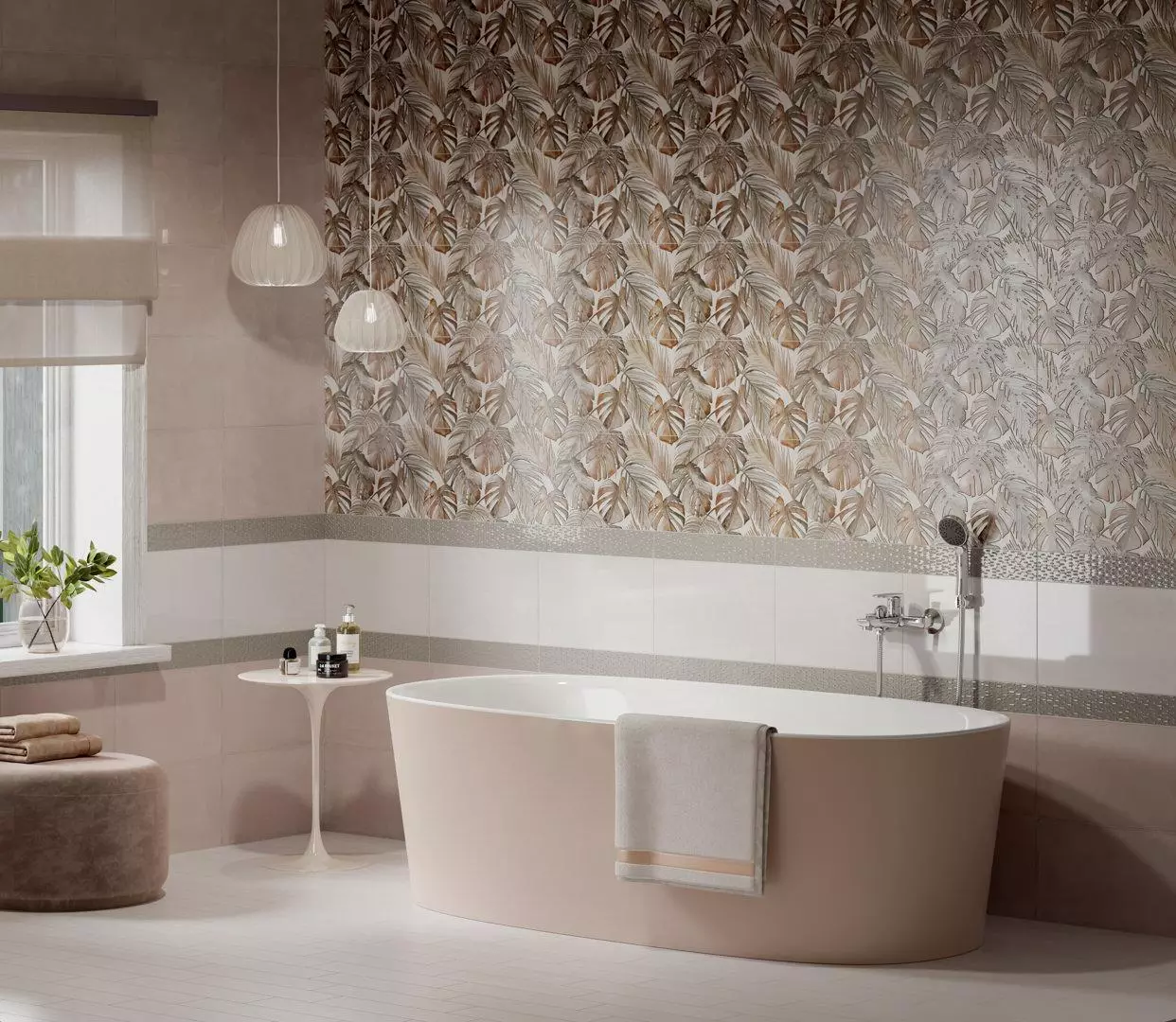MM6411 Декор Левада мозаичный бежевый глянцевый 25х40 Kerama Marazzi