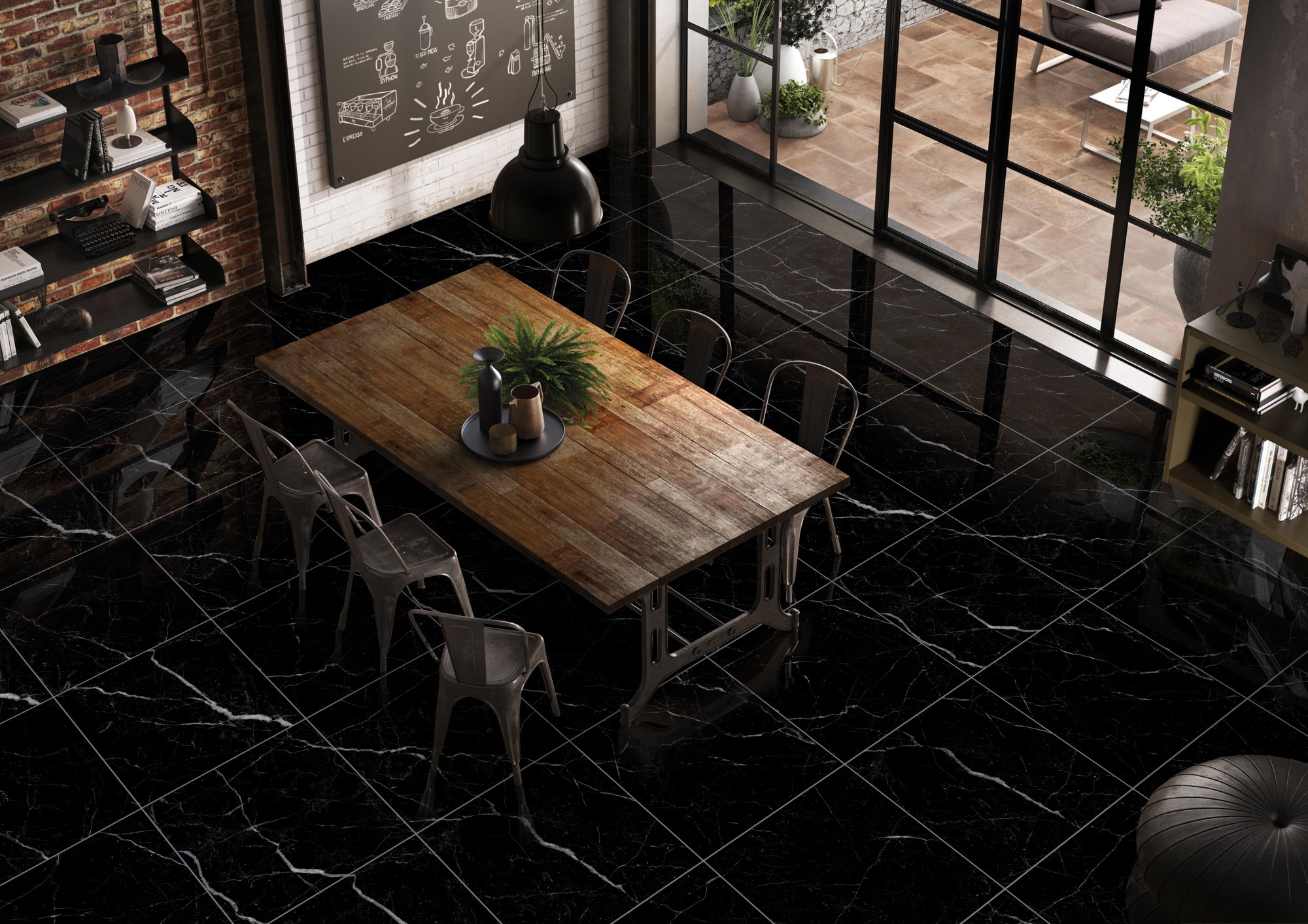 Royal Black Mat 60x60 Realistik фото 10