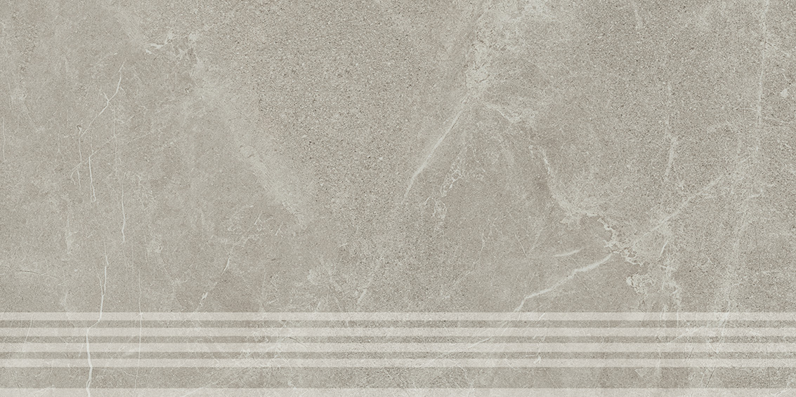 KM6060G0501RGRF Ступень фронтальная Эстерель серый светлый матовый обрезной 30x60x0,9 Kerama Marazzi