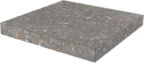 SG632200R/GCA Ступень угловая клееная Терраццо коричневый 33x33 Kerama Marazzi