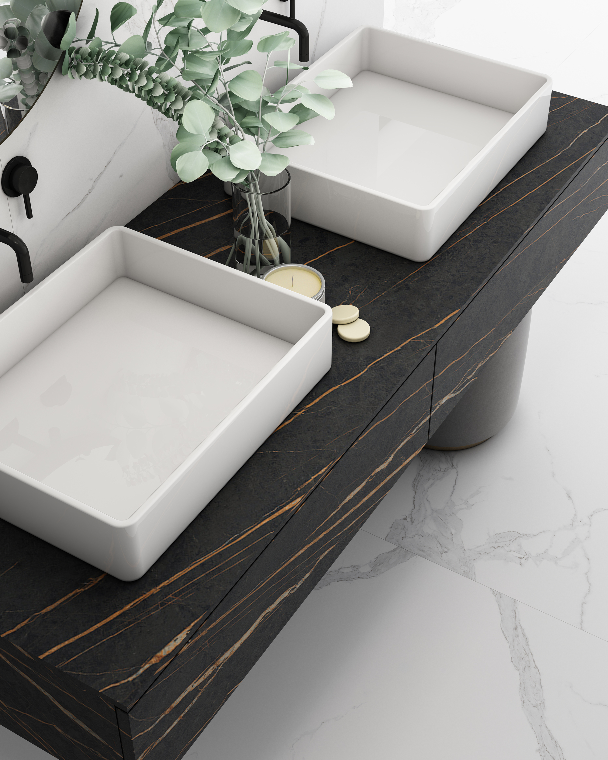 Slateblue Matt Спеченный камень 1200x2400x6 Delfone фото 4