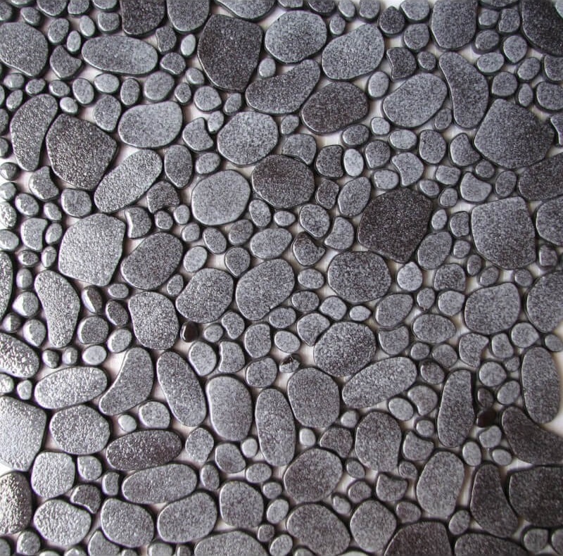 E-047AS Gravel антрацит асфальтовый гравий Антислип 30.5x30.5 Keramissimo