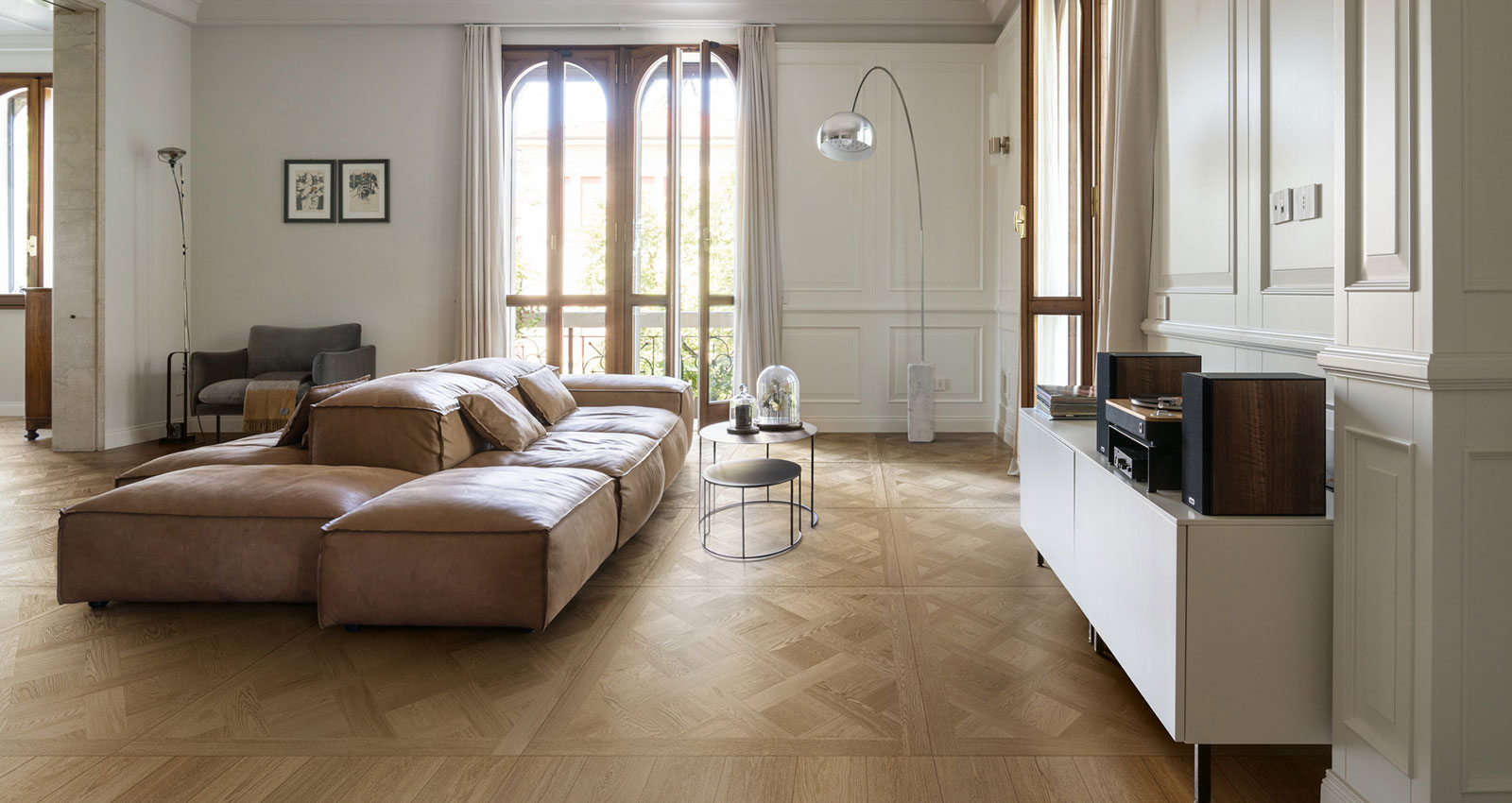 MEK5 Intrecci Versailles Nocciola Rt 120x120 MARAZZI Italy