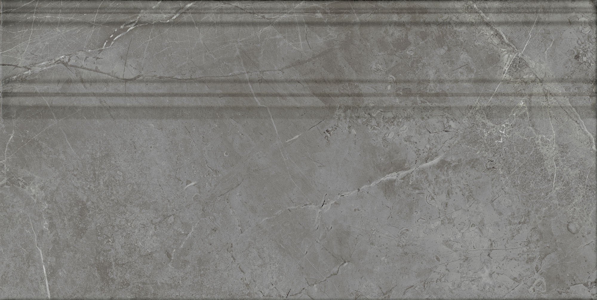 FME031R Плинтус Риальто серый тёмный глянцевый обрезной 20x40x1,6 Kerama Marazzi