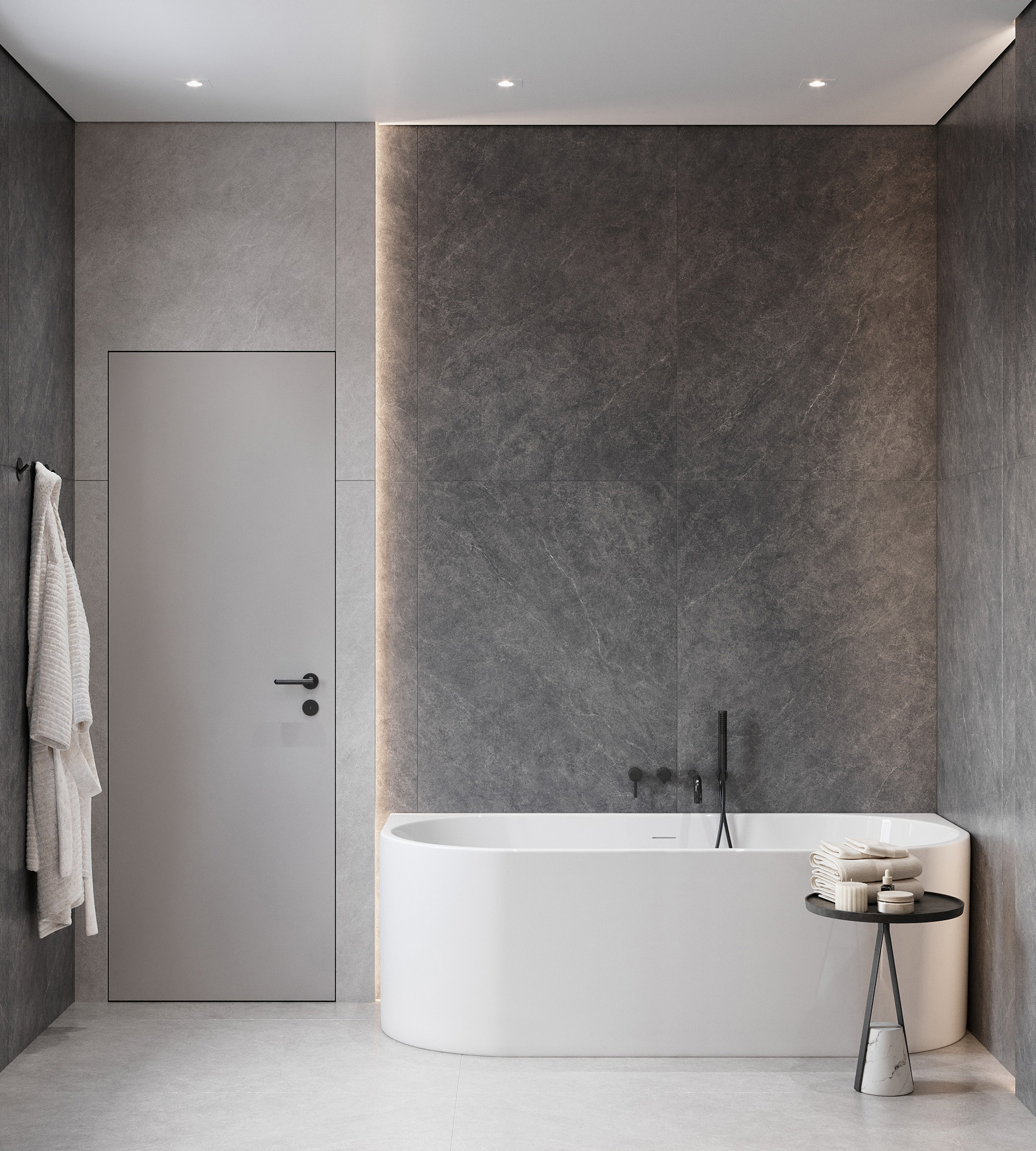 CZ-SL02-B Listello Gris Solido 80x160 Creanza