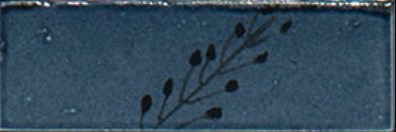 M96W Rice Blu dec Leaf Lux 5x15 MARAZZI Italy