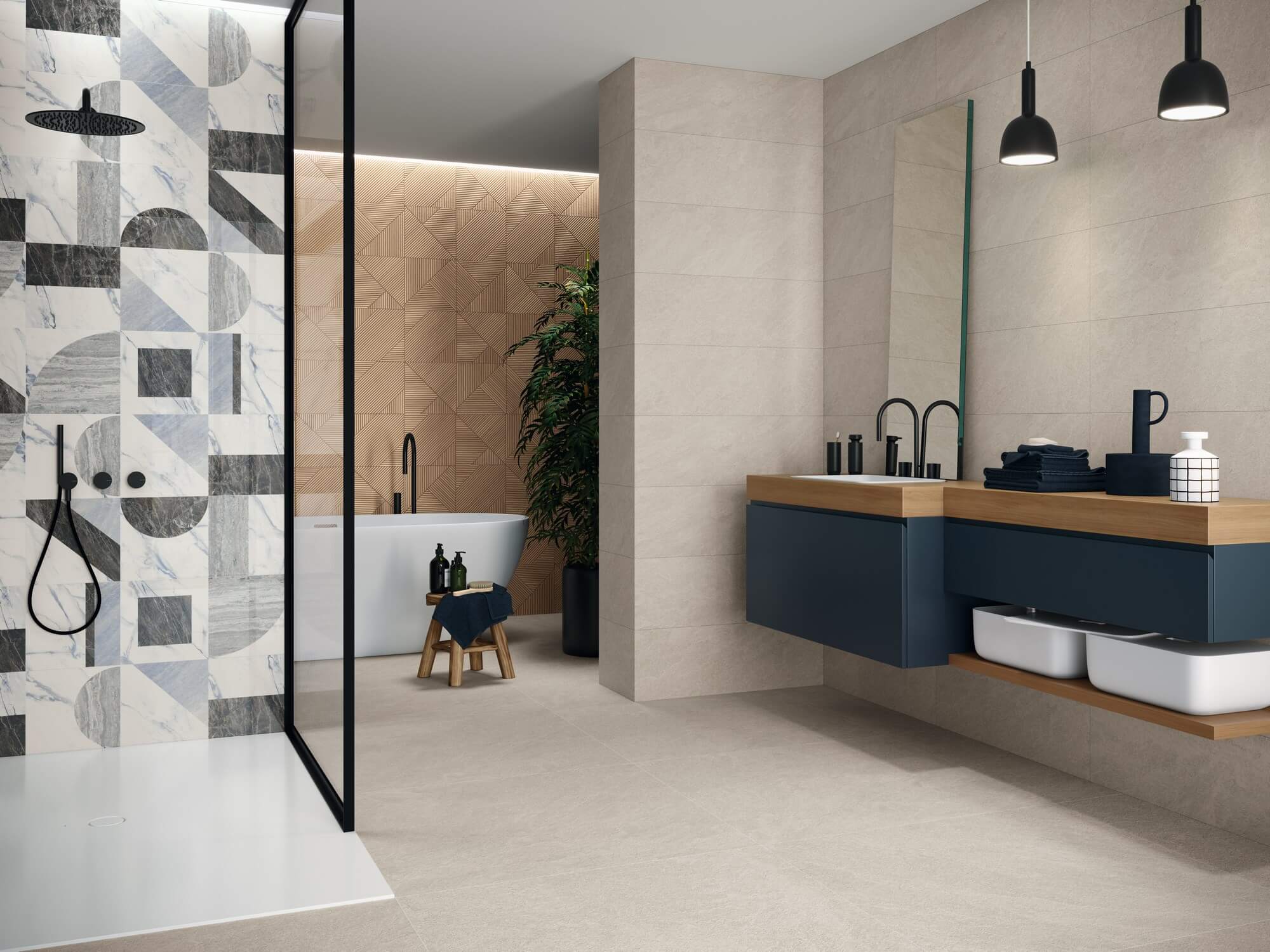 9545 Amazonas Roble Relieve Rect 30х90 Porcelanite Dos