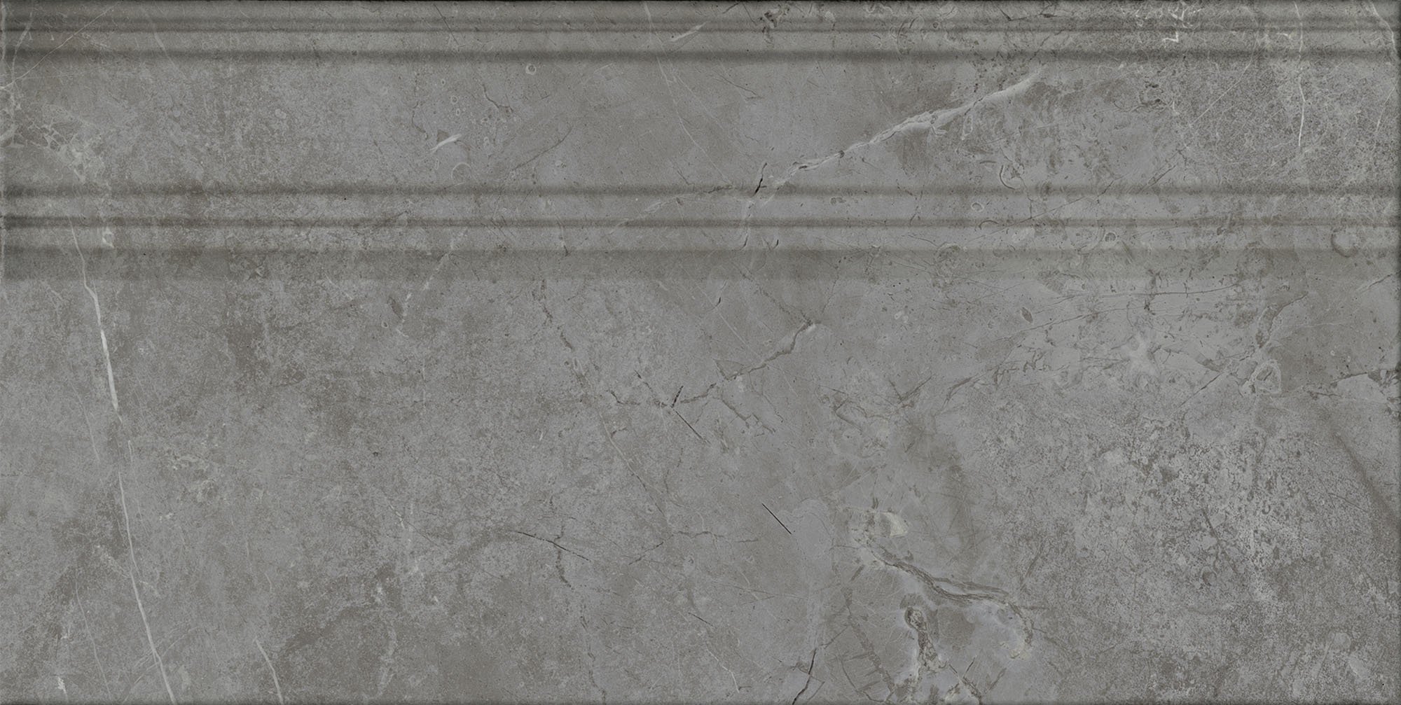 FME031R Плинтус Риальто серый тёмный глянцевый обрезной 20x40x1,6 Kerama Marazzi
