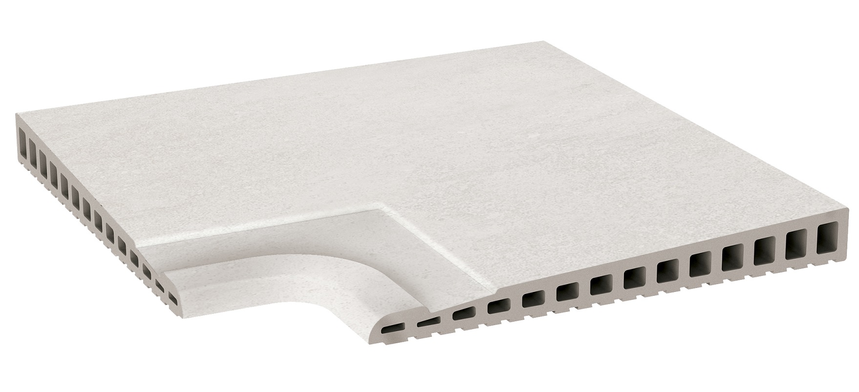 Рукохват угол Urban 348 Ivory R11/C 310х310х17-30 Kerastep