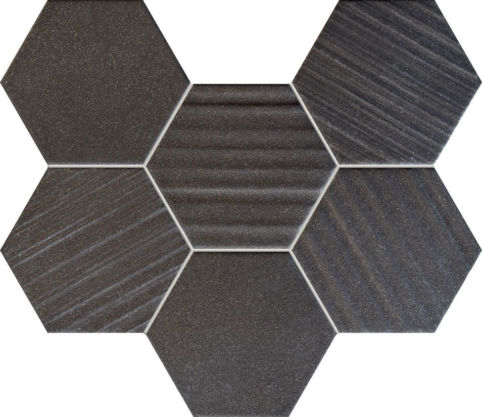 Ms-Horizon hex black 28,9x22,1 Tubadzin