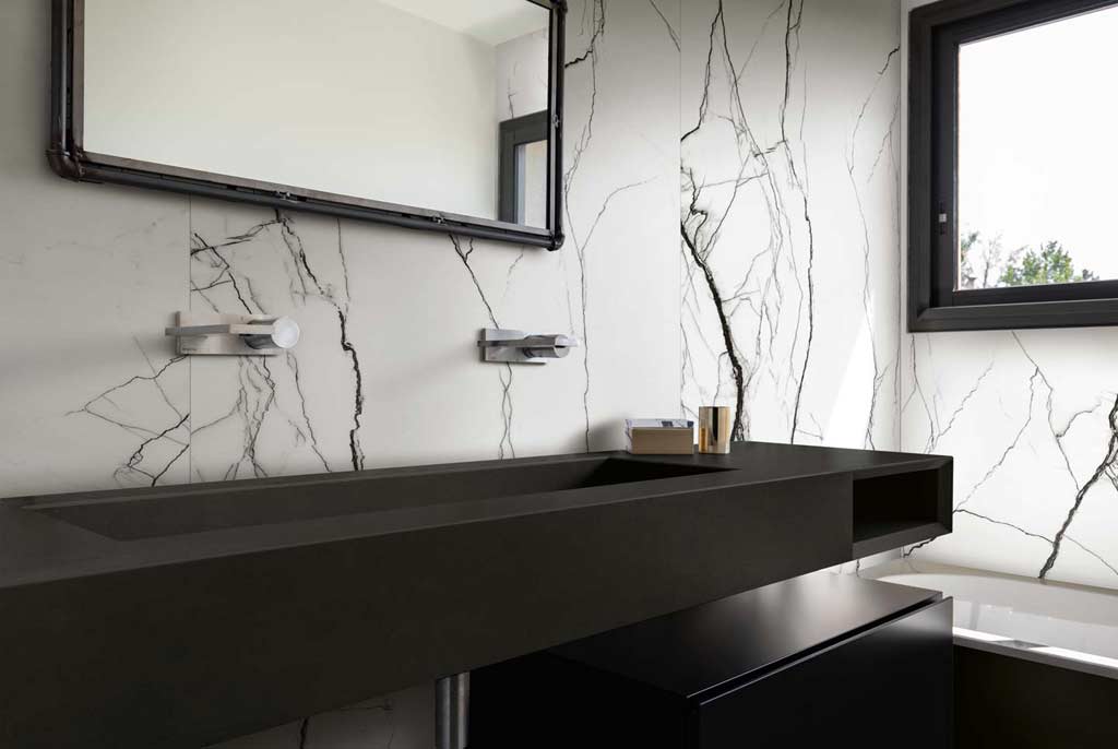 B&W Marble Floor Gres