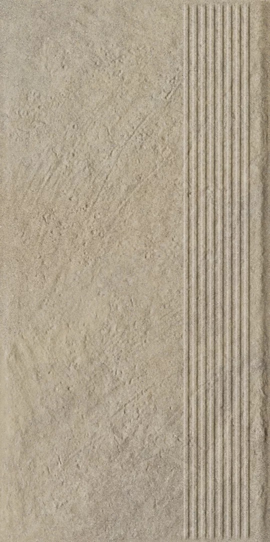 Eremite Crema Stopnica Prosta Struktura Mat 30x60 Paradyz