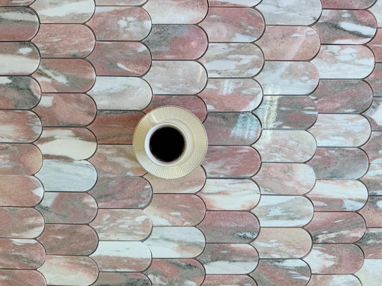 Travertine Red Pol 15x15x4 305x305 Orro Mosaic фото 25