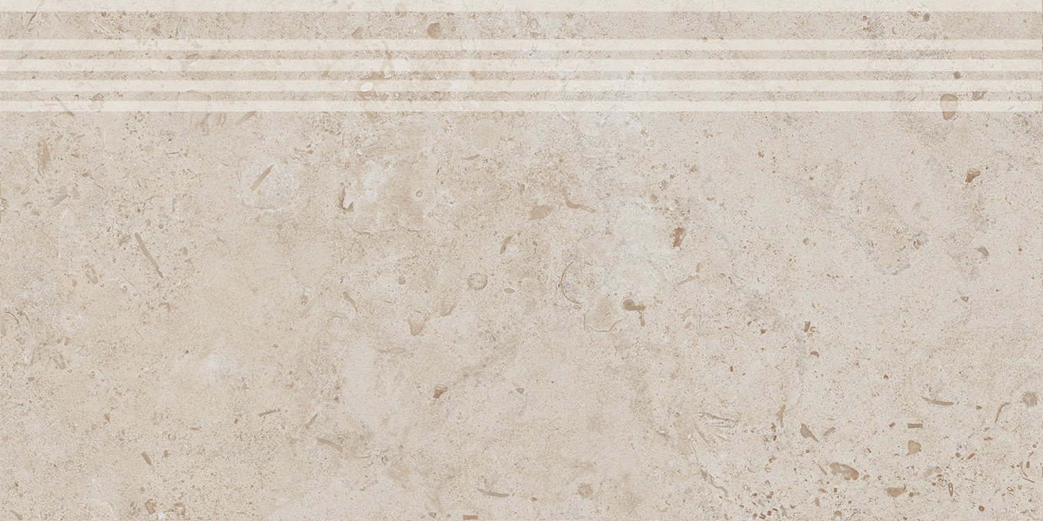 DD205520R/GR Ступень Про Лаймстоун бежевый натуральный обрезной 60х30 Kerama Marazzi
