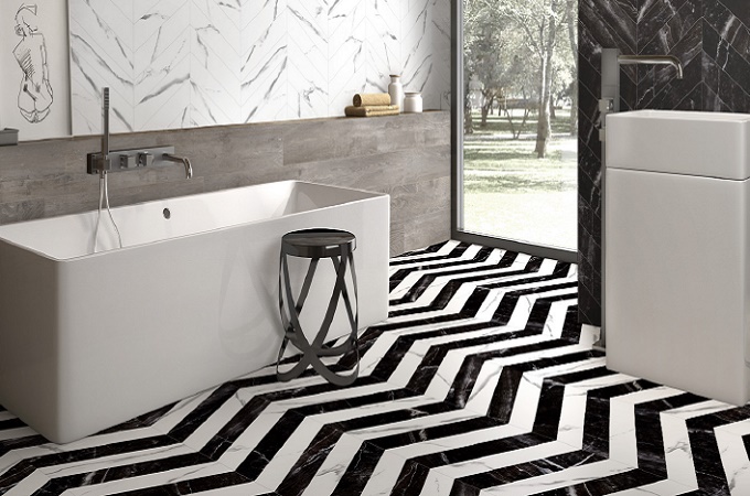 Chevron Marmorea Goetan Ceramica