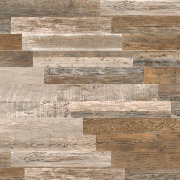Firewood warm 20x120 Ecoceramic
