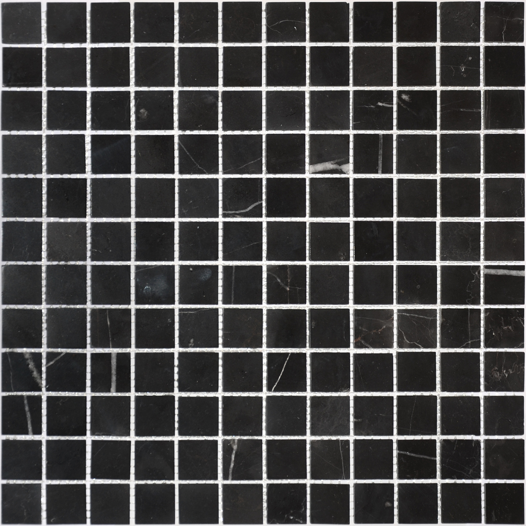 Pietrine Nero Oriente POL 23x23x4 298х298 Caramelle Mosaic