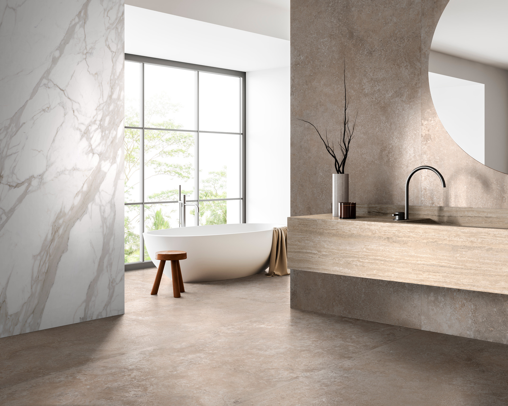 RCA7 Realstone Travertino Vein Bianco Rett 60x120 Ragno Marazzi