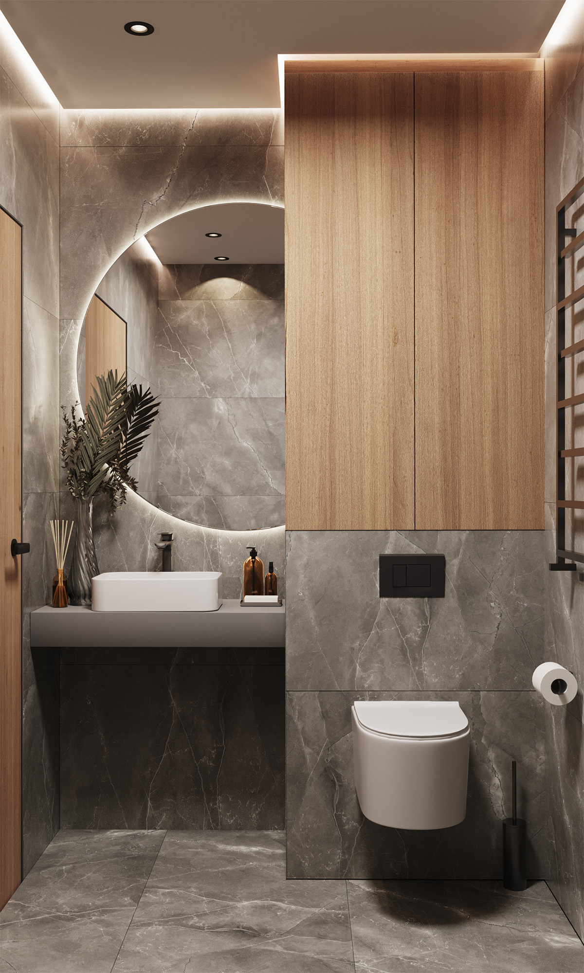 FP1014-A Pulpis Nero Full Polished 60x60 Arcadia Ceramica