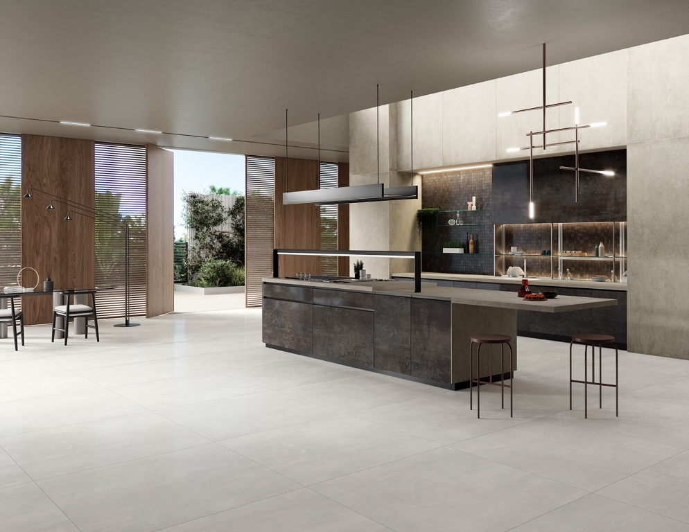 143043 Steel Argento Sat/Ret 8mm 60x120 Tagina Ceramiche